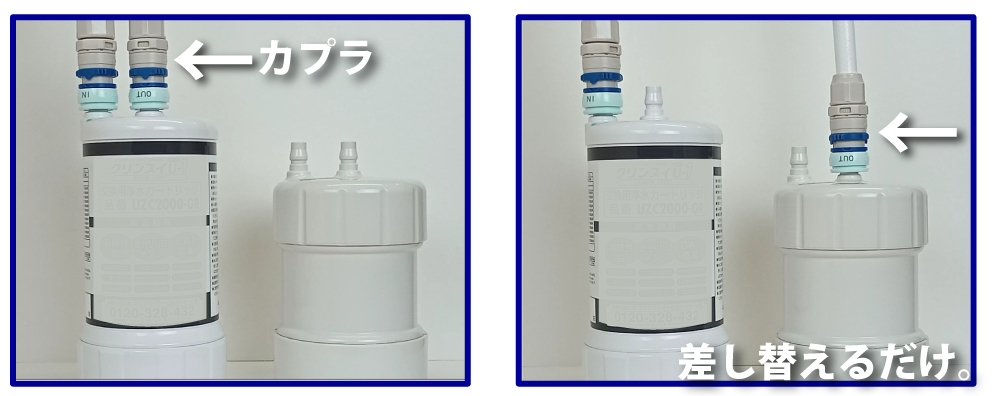リクシル/イナックス 浄水器 カートリッジと互換性のある 浄水