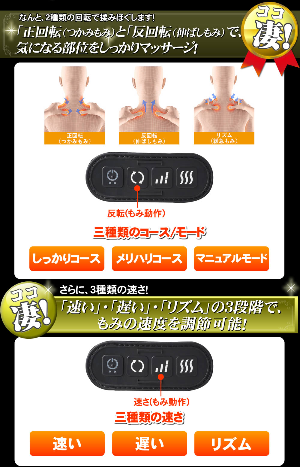 首 肩こり マッサージ器 肩もみ マッサージ器 首用 ネックマッサージ機だけではなく、マッサージ器 腰 ふくらはぎ 足用にも使用可能。マッサージ機の大手メーカー フジ医療器 ネックマッサージャー MRL-M1は二種類の回転でもみほぐします。