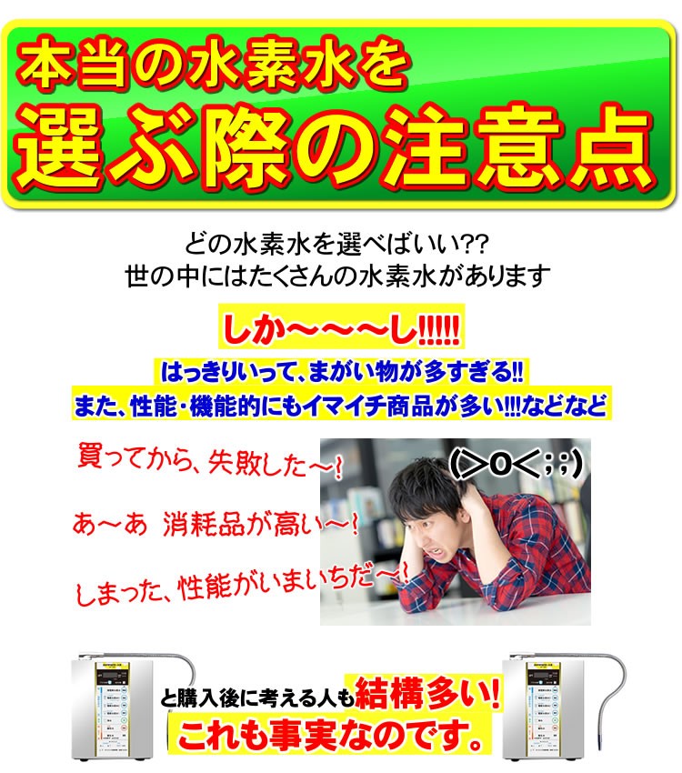 水素水生成器 電解水素水 還元水素水 電解還元水 カタログ・資料販売