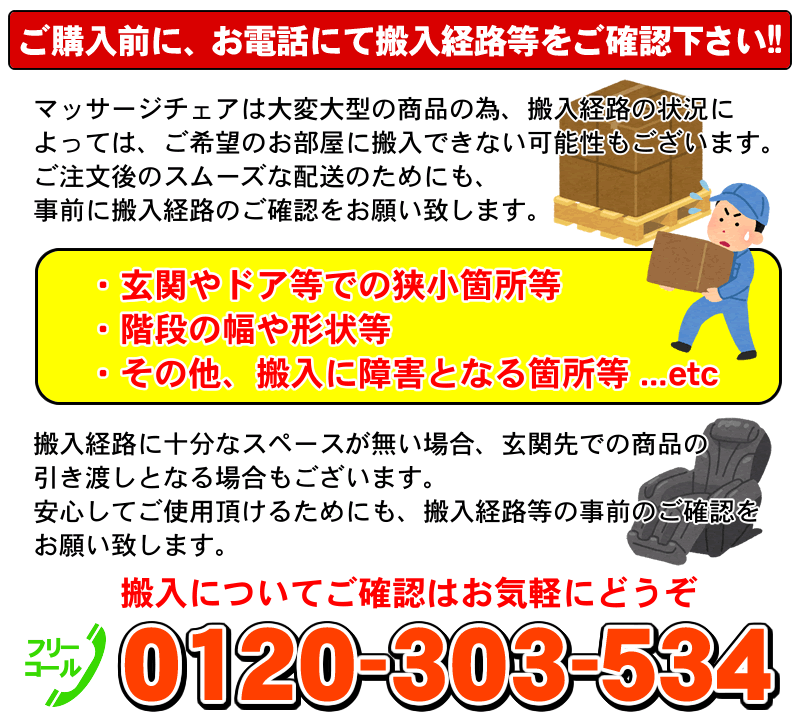 搬入経路の確認について