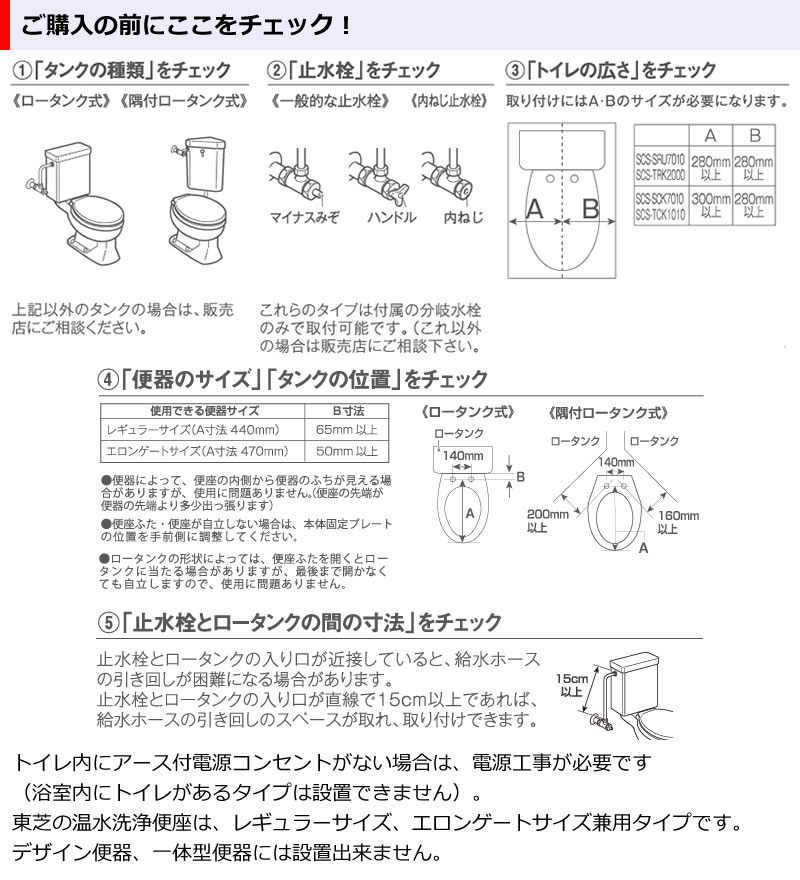 東芝温水洗浄便座SCS-SCK7010購入前チェック