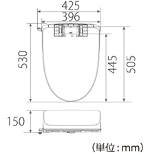 SCS-SRU7010本体寸法図