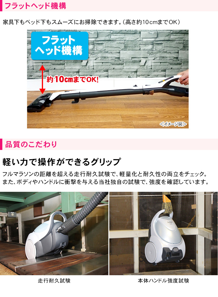 三菱電機 掃除機 TC-ED2C-S サイクロン式 日本製 吸引力が強い掃除機