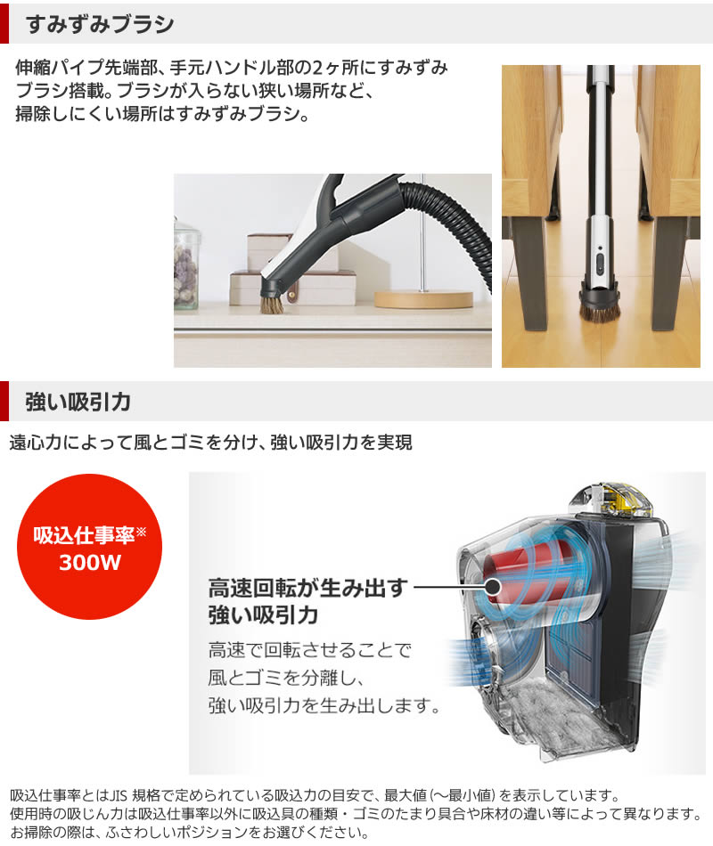 三菱（MITSUBISHI） 三菱電機 掃除機 Be-K（ビケイ） TC-ED2E-H