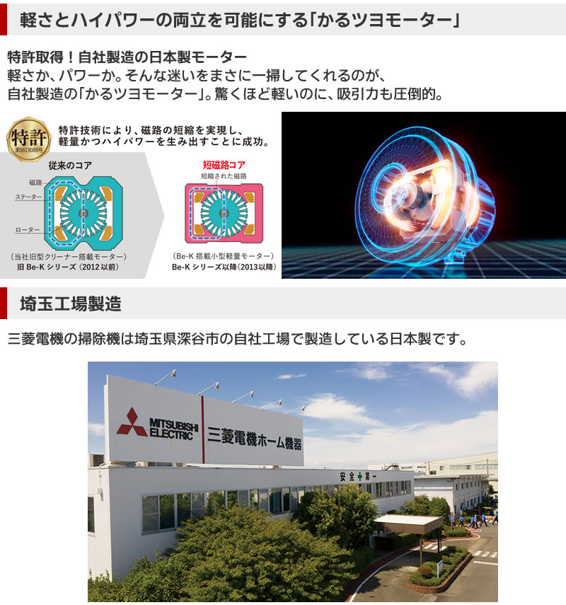 三菱 三菱電機 掃除機 TC-FJ2E-W シャイニーホワイト 紙パック式