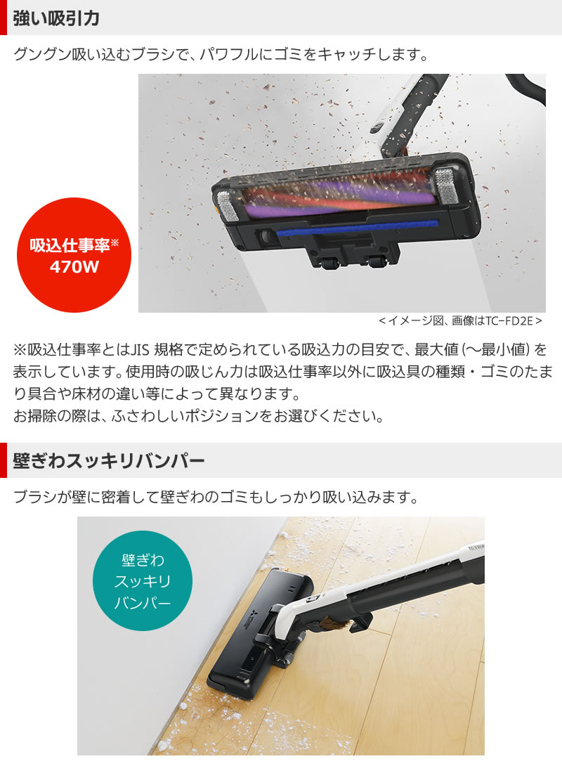 未使用品 三菱電機 Be-K ビケイ 紙パック式 掃除機 TC-FJ2E-W 369-6192.jpg?fitin=284:284