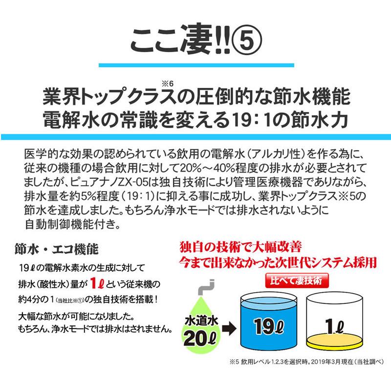 水素水生成器 電解還元水 ｜ ピュアナノ ZX-05｜nickangensuisosui｜10