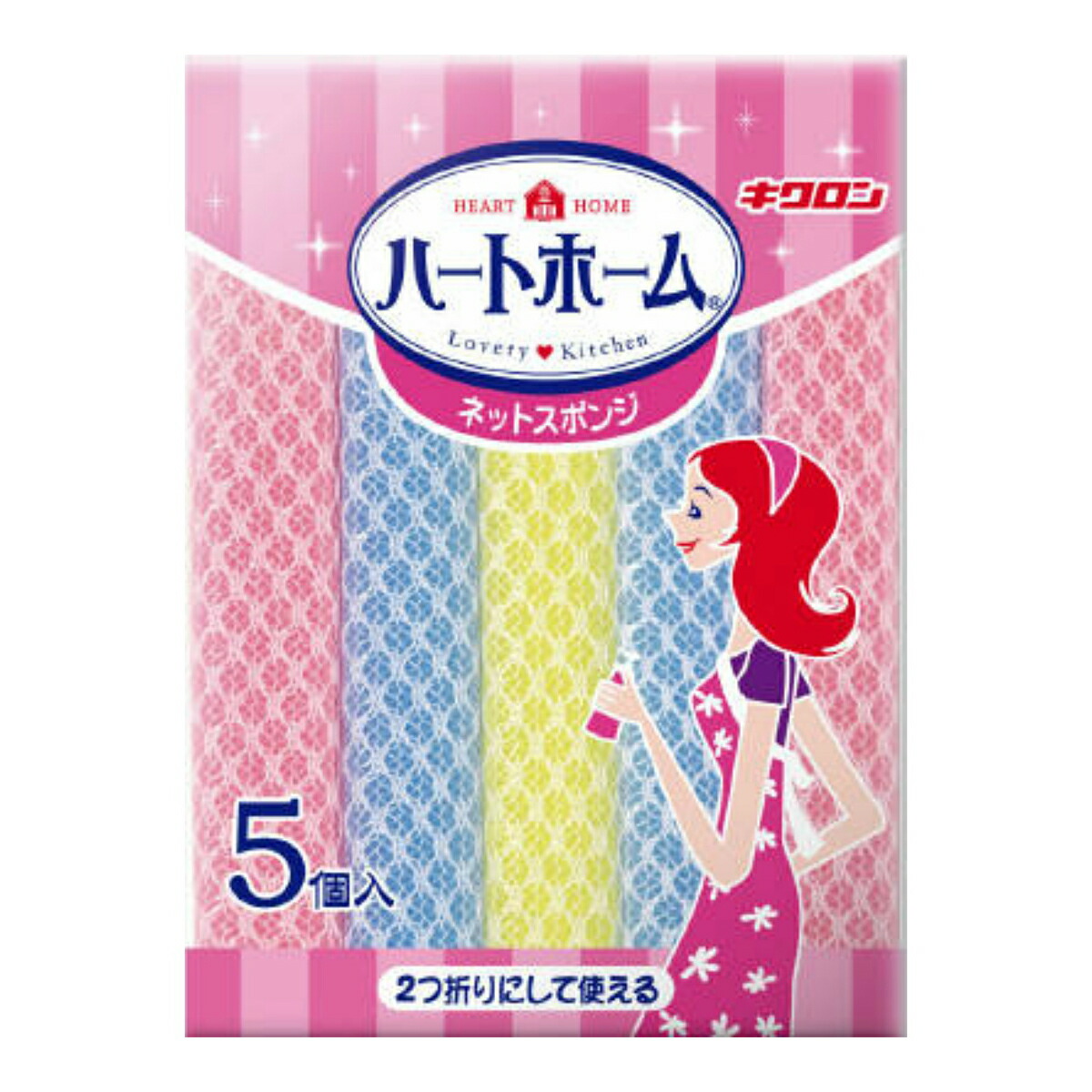 キクロン ハートホーム ネットスポンジ 5個入 4個セット
