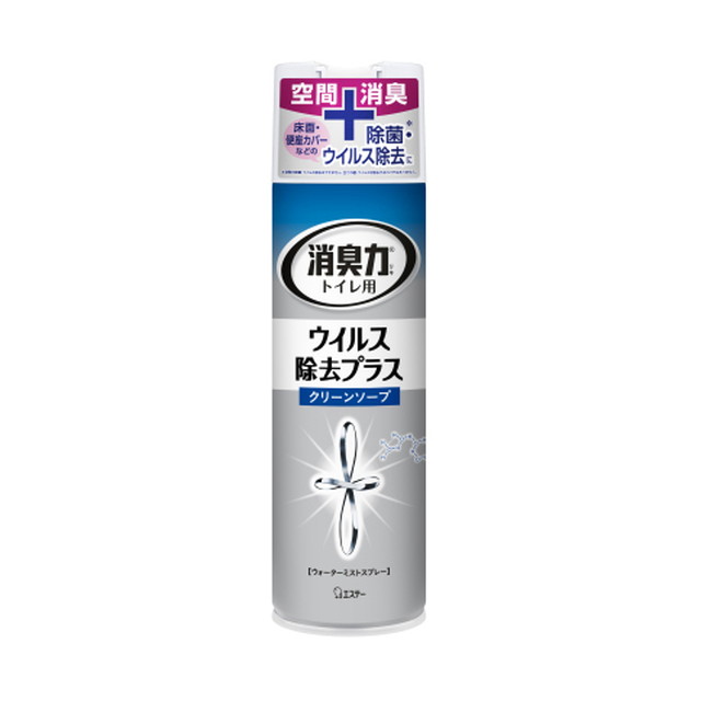 エステー トイレの消臭力スプレー ウイルス除去プラス クリーンソープ 280mL ２個セット