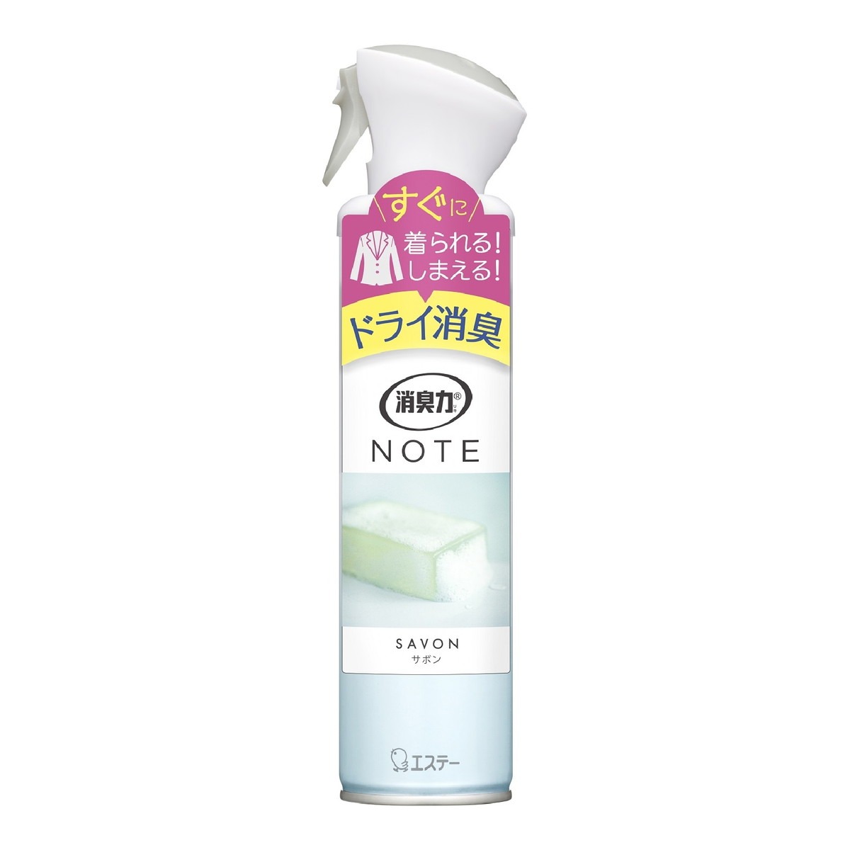 消臭力 ノート 衣類 消臭スプレー サボン 240mL 3個セット