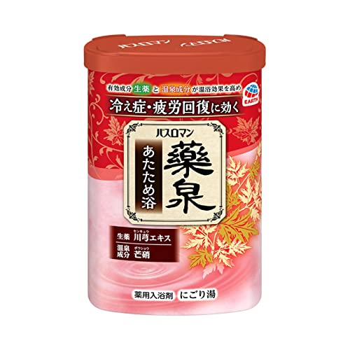 アース製薬 バスロマン 薬泉 あたため浴 600g 入浴剤 温浴効果 血行促進