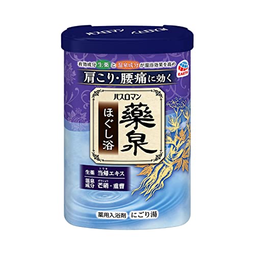 アース製薬 バスロマン 薬泉 ほぐし浴 600g 入浴剤 生薬 温泉成分 温浴効果 血行促進 4個セット