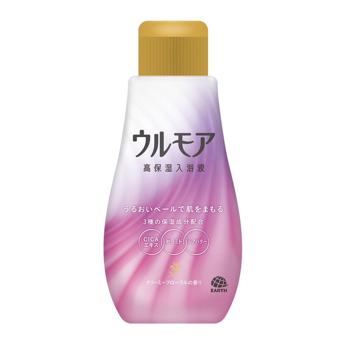 アース製薬 ウルモア 高保湿入浴液 クリーミーフローラル 600ml・乳白色 液体 入浴剤 ２個セット