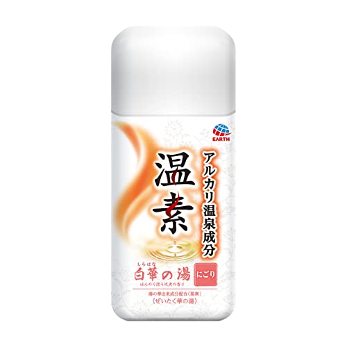アース製薬 温素 入浴剤 白華の湯 輝く乳白色の湯 にごり 600g 3個セット