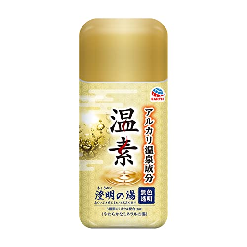 アース製薬 温素 澄明の湯 入浴剤 温泉成分 無色透明 とろとろ とろみ 600g
