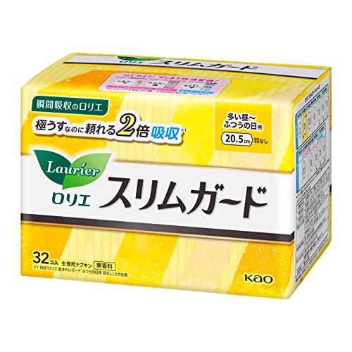 花王 ロリエ スリムガード 昼用 羽なし 32枚入り ６個セット