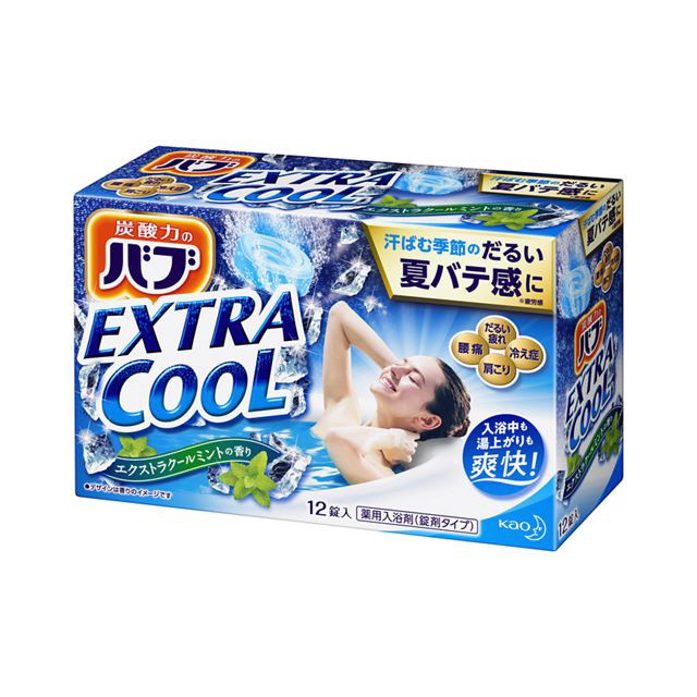 花王 バブ エクストラクール エクストラクールミントの香り 12錠入 炭酸 入浴剤 薬用 ２個セット