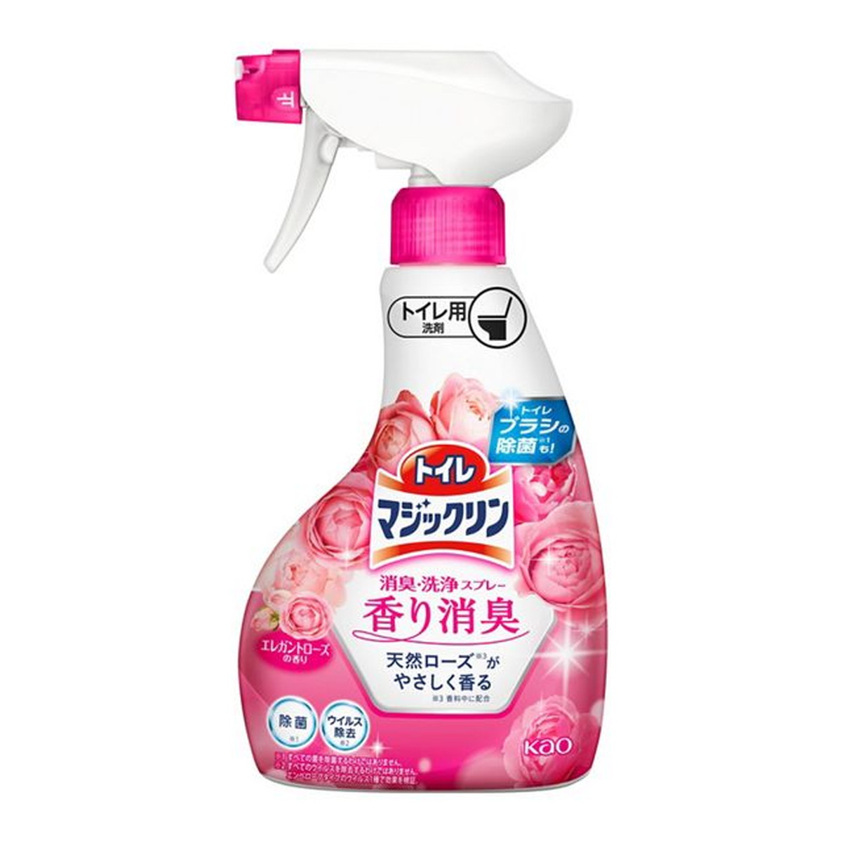 花王 トイレマジックリン 消臭・洗浄スプレー 香り消臭 エレガントローズの香り 本体 350ml 4個セット