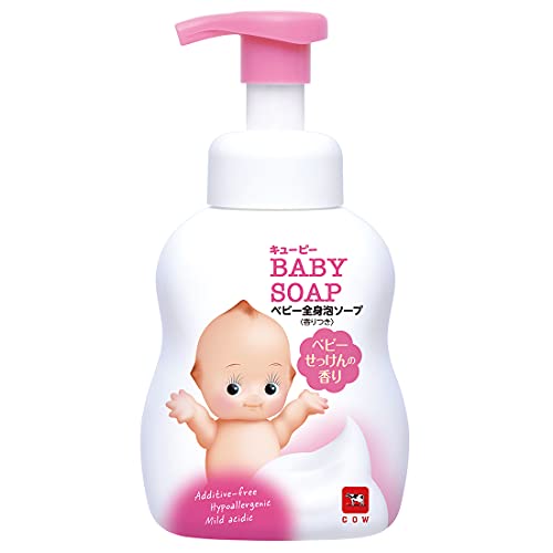 牛乳石鹸 キューピー 全身ベビーソープ 泡タイプ ベビーせっけんの香り ポンプ付 400ml