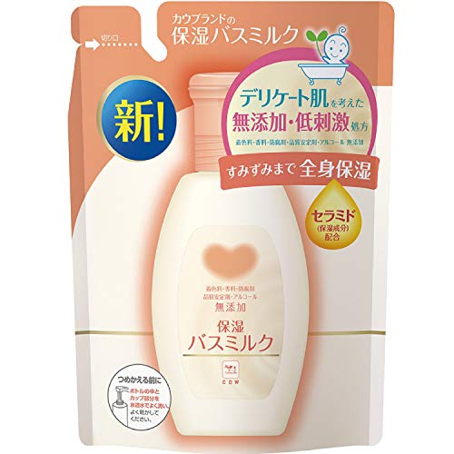 牛乳石鹸 カウブランド 無添加保湿 バスミルク 詰め替え 480ml 入浴剤 4個セット