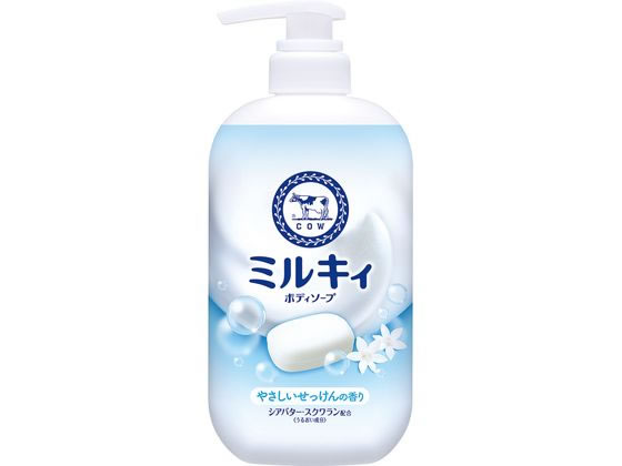 牛乳石鹸 ミルキィボディソープ せっけんの香り ポンプ 500mL ボディソープ バス ボディケア お風呂 スキンケア