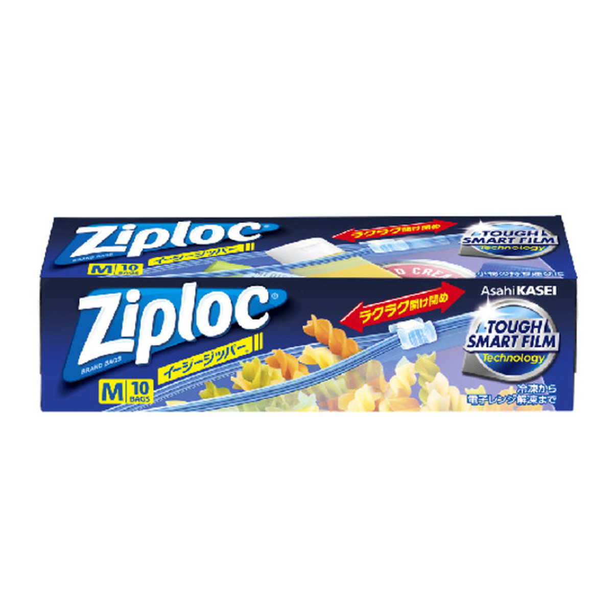 旭化成ホームプロダクツ ジップロック イージージッパー M サイズ 10枚 保存 収納 キッチングッズ 食品保存 便利グッズ 新生活グッズ 3個セット