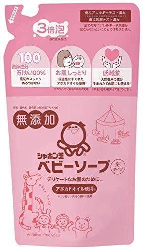 シャボン玉石けん ベビーソープ泡タイプ つめかえ用 400ml シャボン玉 4個セット