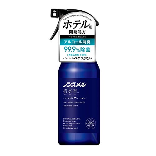 白元アース ノンスメル 清水香 ハーバルフレッシュの香り 本体 400ml 消臭スプレー