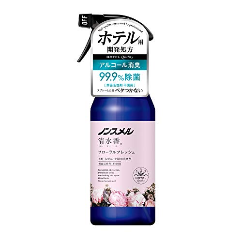 白元アース ノンスメル 清水香 フローラルフレッシュの香り 本体400ml 消臭スプレー 4個セット