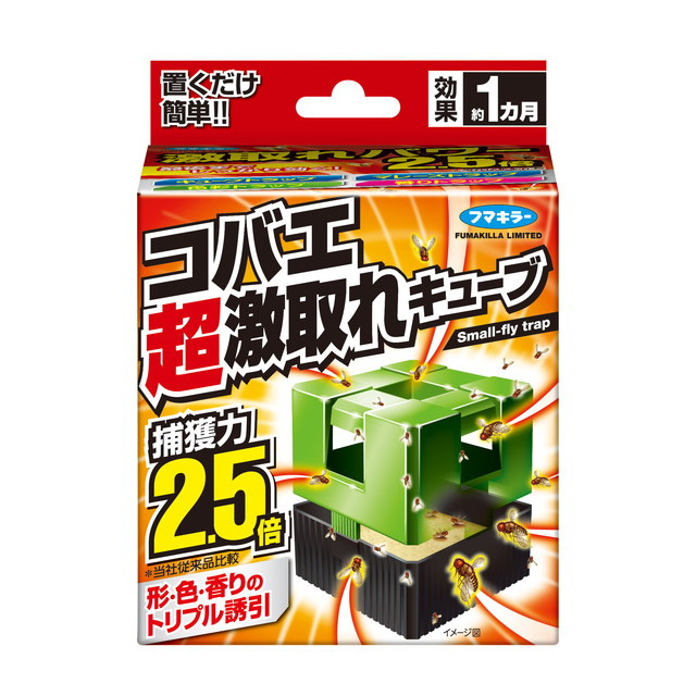 フマキラー コバエ超激取れキューブ 1個入 5個セット
