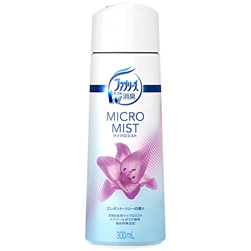 P&amp;G ファブリーズ マイクロミスト 空間用消臭スプレー エレガント・リリーの香り つけかえ用 300mL 4個セット