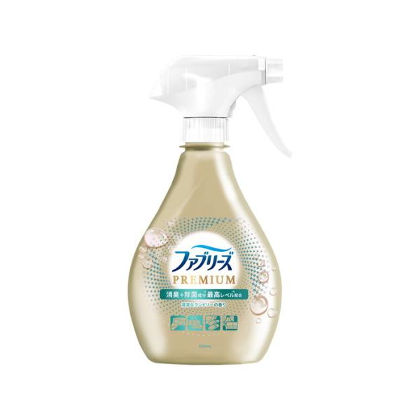 P&amp;G ファブリーズプレミアム 清潔なランドリーの香り 本体 370mL スプレータイプ 消臭 芳香剤 室内用 清掃 ２個セット