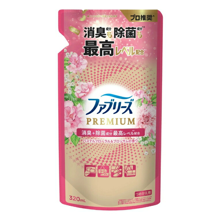 P&amp;G ファブリーズ プレミアム パステルフローラル&amp;ブロッサム 替 320mL スプレータイプ 消臭 芳香剤 室内用 清掃