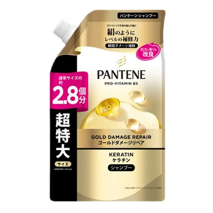 P&G パンテーン ゴールドダメージリペア シャンプー 詰替 超特大 700g 4個セット