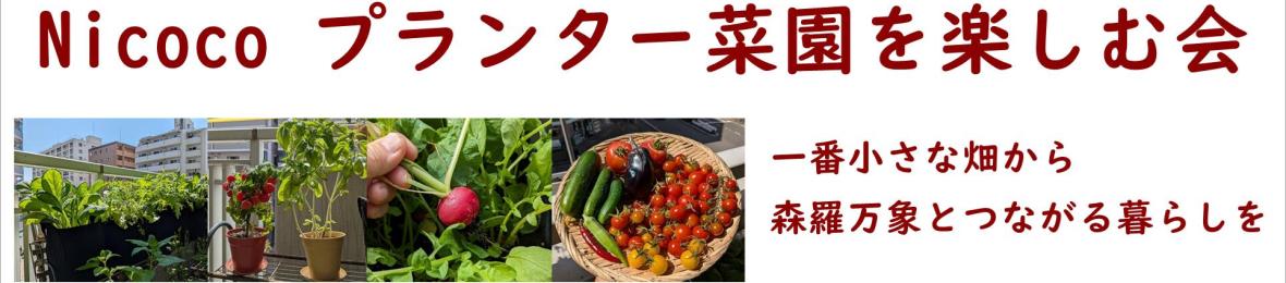 Nicoco プランター菜園を楽しむ会 ヘッダー画像
