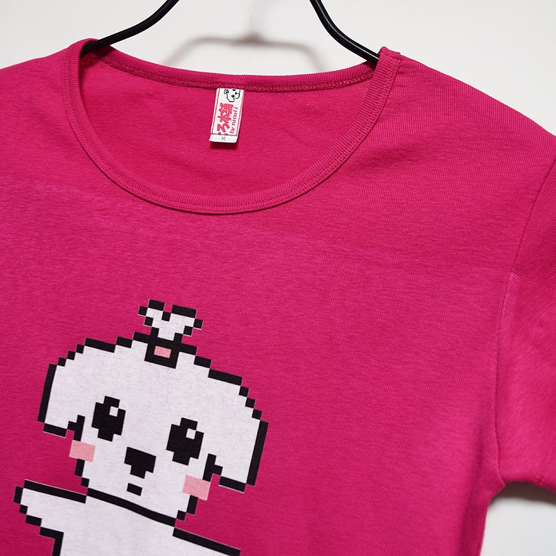 キャラクター Tシャツ レディース カットソー ストレッチ トップス マルチーズ 犬服 ワンコプリント ドッグTシャツ かわいい カワイイ 可愛い ピンク キャラクター Tシャツ レディース カットソー ストレッチ