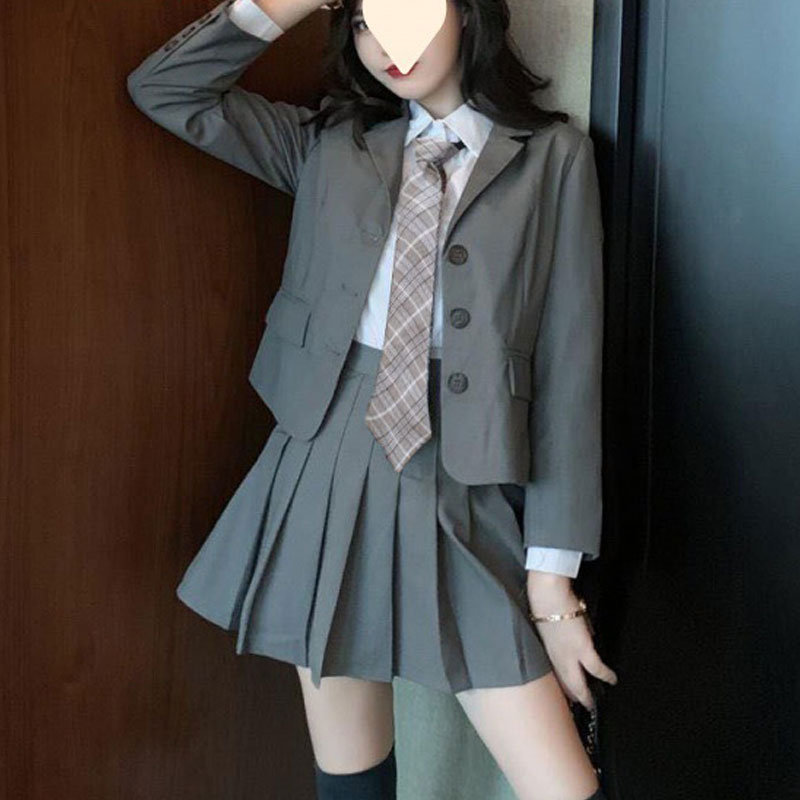 4点セット制服 女子 ブレザー スカート シャツ ネクタイ ズフォーマル