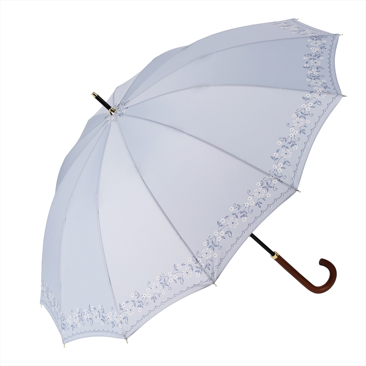 公式 傘 雨傘 レディース 長傘 晴雨兼用 12本骨 耐風 手開き 軽量 