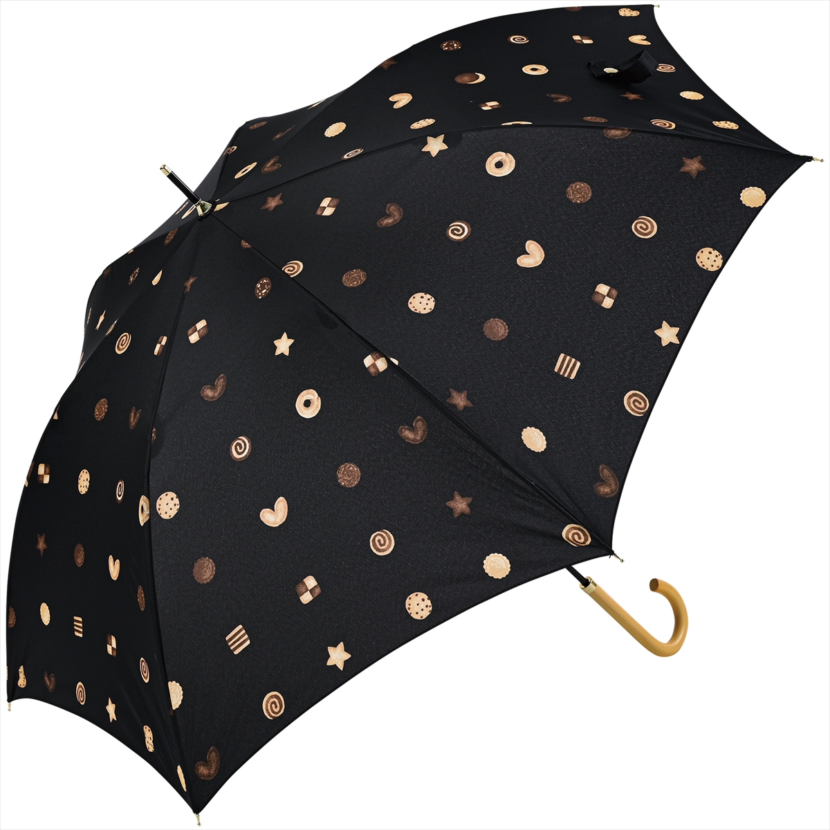 公式 傘 雨傘 レディース 晴雨兼用 長傘 ジャンプ傘 クッキー ニフティカラーズ