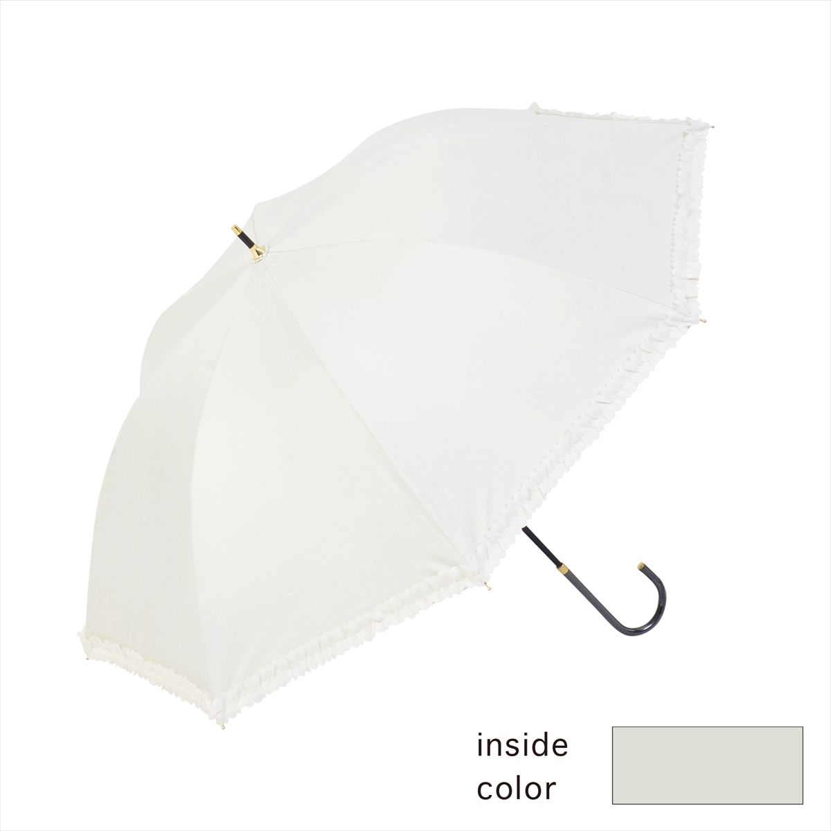 公式 日傘 レディース 晴雨兼用 遮光 遮熱 フリル｜niftycolors｜04