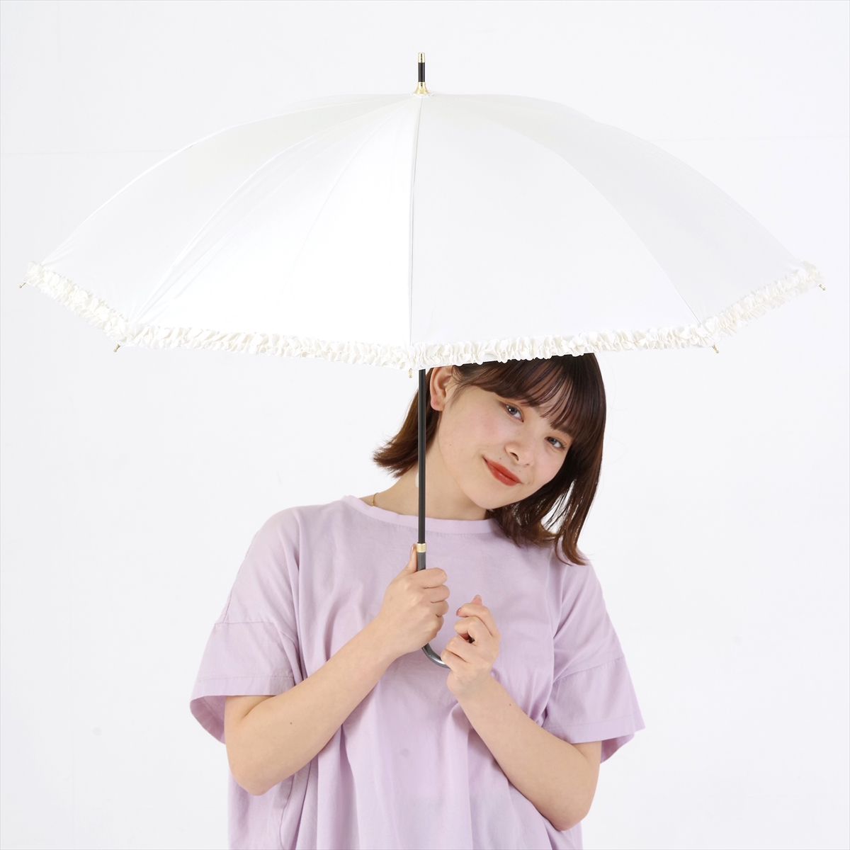 公式 日傘 レディース 晴雨兼用 遮光 遮熱 フリル｜niftycolors｜18