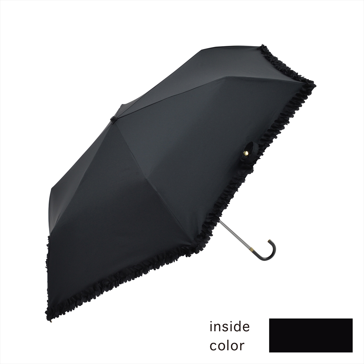公式 日傘 レディース 晴雨兼用 折りたたみ傘 遮光 遮熱 フリル