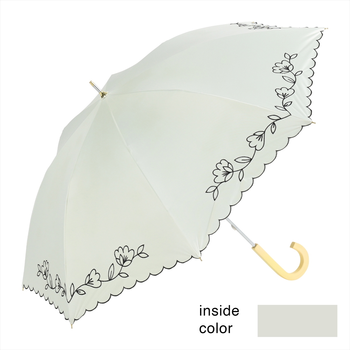 公式 日傘 レディース 晴雨兼用 遮光 遮熱 花 フラワー 刺繍｜niftycolors｜03