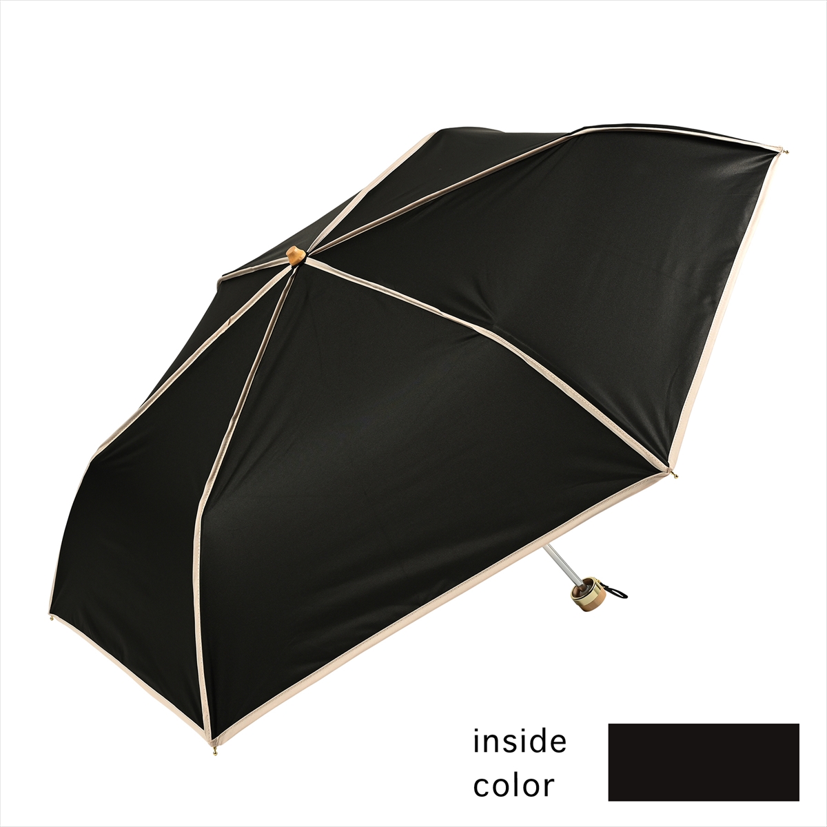 公式 日傘 レディース 晴雨兼用 折りたたみ傘 遮光 遮熱 パイピング