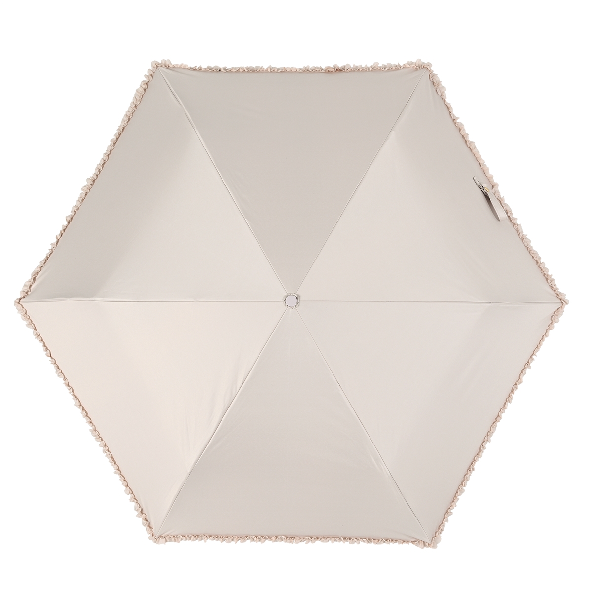 公式 日傘 レディース 晴雨兼用 折りたたみ傘 遮光 遮熱 フリル スレンダー コンパクト