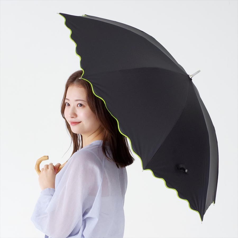 公式 日傘 長傘 レディース 晴雨兼用 遮光 遮熱 スカラ 刺繍｜niftycolors｜13