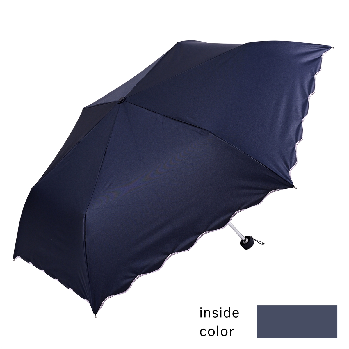 公式 日傘 折傘 レディース 晴雨兼用 遮光 遮熱 スカラ 刺繍
