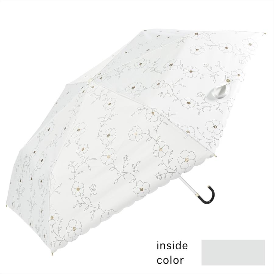 公式 折傘 日傘 レディース 晴雨兼用 遮光 遮熱 花 フラワー｜niftycolors｜03