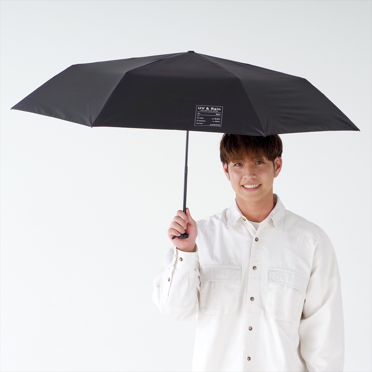 nifty colors 日傘 遮光 ユニセックス メンズ 晴雨兼用 58cm