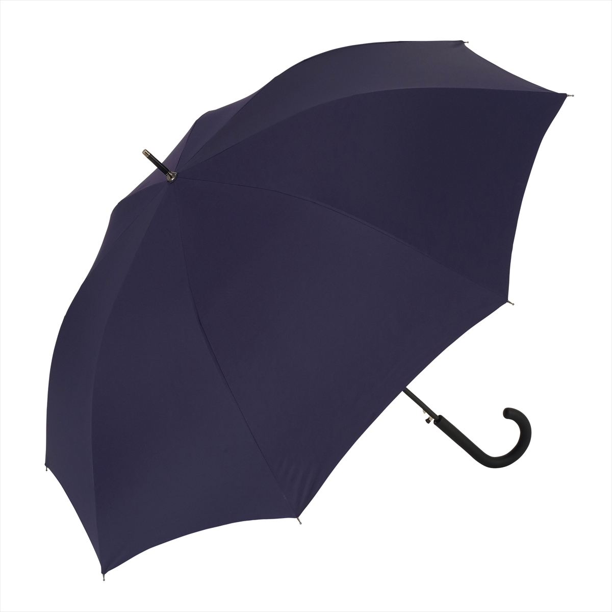 【美品】【バーバリー】高級 雨傘 手開き 男性用 ネイビー系 ストライプ nifty colors 公式 雨傘 晴雨兼用 メンズ レディース 長傘